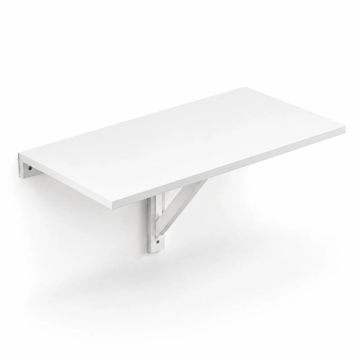 Table murale pliante blanche 100 x 60 cm